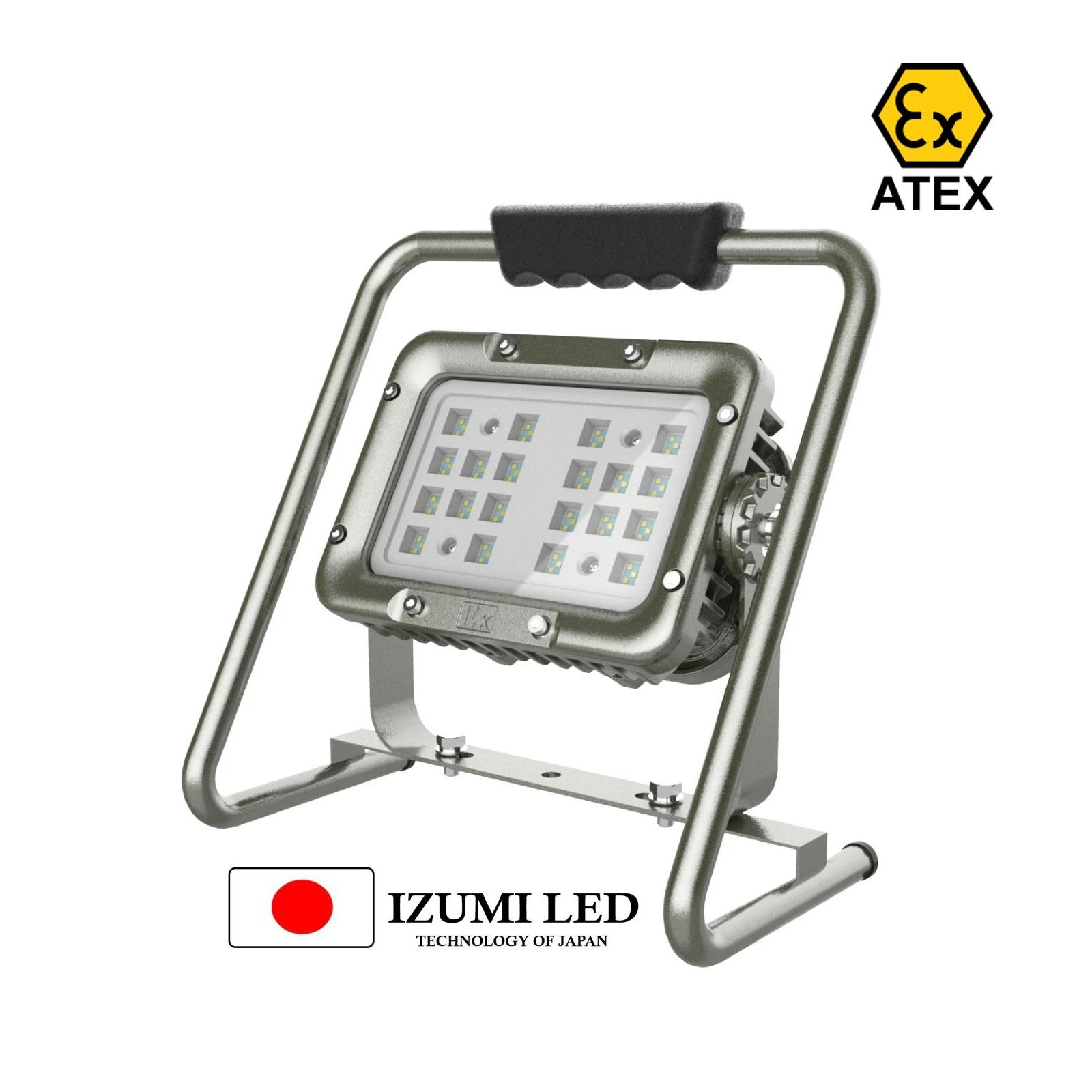 Reflector portatil Atex marca Izumi Led para minas