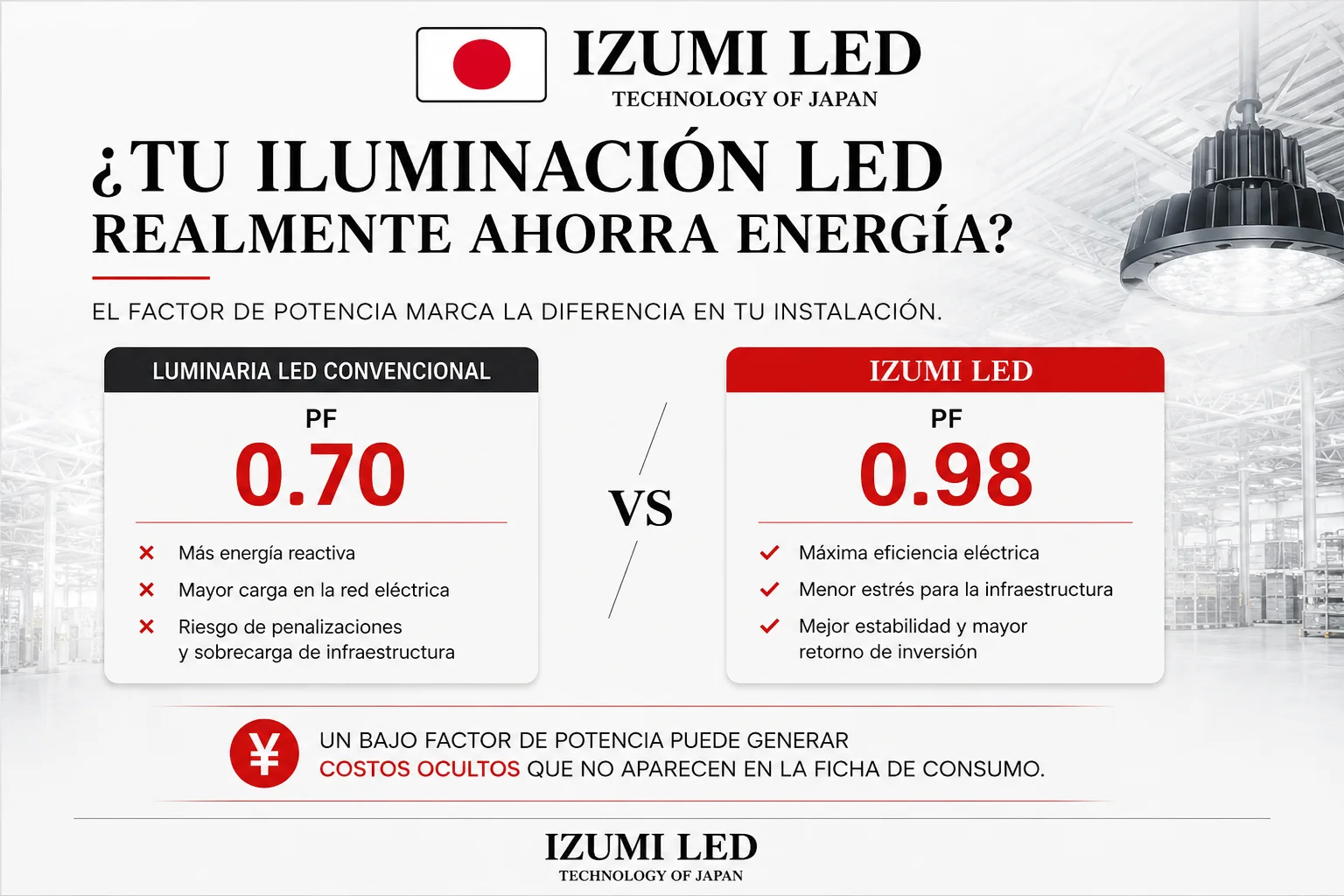 Factor de Potencia en Iluminación LED: ¿Por Qué Puede Estar Costándole Miles de Soles a tu Empresa?